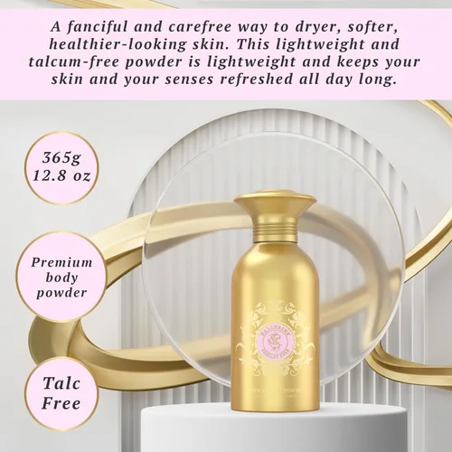 Miniatura 4 de Polvo corporal sin talco para mujeres para uso diario y después del baño, bailarina 12.87 oz (soplo no incluido)