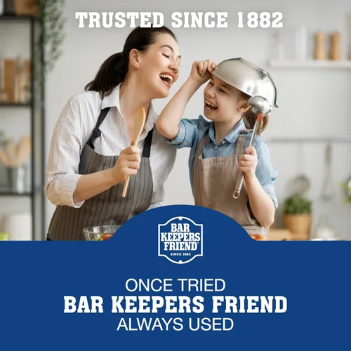 Miniatura 6 de Bar Keepers Friend Limpiador y pulidor en aerosol para acero inoxidable (2 x 750 ml) Elimina huellas de grasa, manchas de agua dura, mugre