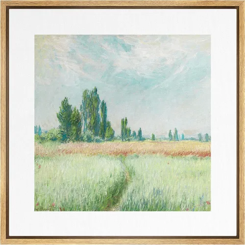 Miniatura 21 de SIGNWIN Lienzo enmarcado para pared, diseño retro de cielo azul y nube, paisaje, naturaleza, ilustraciones de área silvestre, bellas artes, casa