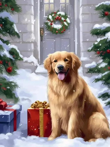 Miniatura 14 de VAIIEYO Kits de arte de diamantes para adultos, Papá Noel, kit de arte de diamantes 5D para principiantes, Navidad, pintura de bricolaje