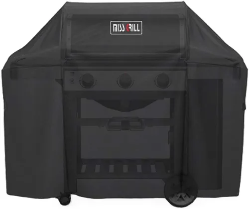 Miniatura 4 de MissGrill 7130 Cubierta para Parrilla Compatible con Parrilla Weber Genesis II de 3 Quemadores y Parrillas Genesis 300 Series (Comparado con 7130)