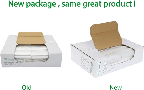 Miniatura 9 de TYPLASTICS Bolsas de basura al por mayor de 1000 unidades de 7 a 10 galones en rollo perforado, pequeñas bolsas de basura para oficina, baños