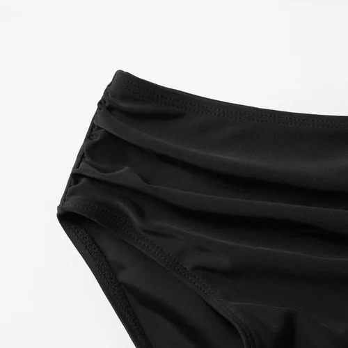 Miniatura 5 de IFFEI Mommy and Me - Traje de baño tankini de dos piezas con control de abdomen para mujer, camiseta sin mangas con volantes y pantalones cortos