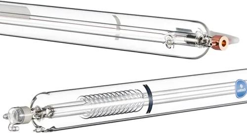 Miniatura 10 de OMTech Tubo láser de CO2 de 50 W para grabador láser y máquina cortadora, tubo cortador láser de 33.465 in y 1.969 in de diámetro con vidrio