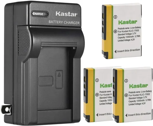 Miniatura 6 de Kastar Cargador de batería de pared de CA KLIC-7002 para batería Kodak KLIC-7002 K7002, Kodak EasyShare V530, EasyShare V603, EasyShare V530 Zoom