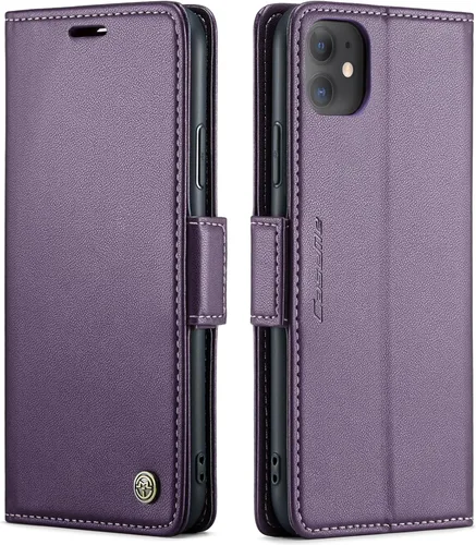 Miniatura 50 de QLTYPRI Funda tipo cartera para iPhone 7/8/SE 2020/SE 2022 5G, funda magnética de piel sintética de alta calidad con bloqueo RFID, ranuras