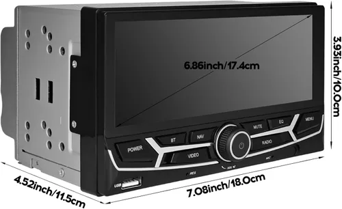 Miniatura 2 de 2024 Último estilo original del coche 6.9 pulgadas 2+32 GB IPS pantalla táctil completa Android Radio coche audio vídeo reproductor estéreo
