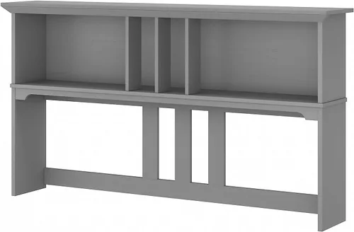 Miniatura 9 de Bush Furniture Salinas Hutch, accesorio de escritorio con estante de almacenamiento para oficina en casa, 60 W, marrón ceniza