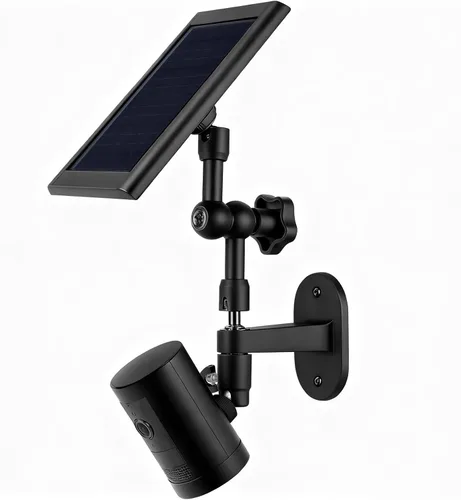 Soporte de pared 2 en 1 para panel solar de anillo, batería de leva de anillo para pegar, cámara de foco y cámara de foco Plus/Pro (batería), ángulo