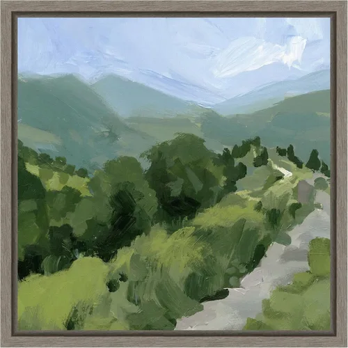 Miniatura 17 de Amanti Art Lienzo enmarcado para pared, 30 x 30 pulgadas, camino forrado de árbol I por Victoria Barnes, lienzo enmarcado para pared, obras de arte