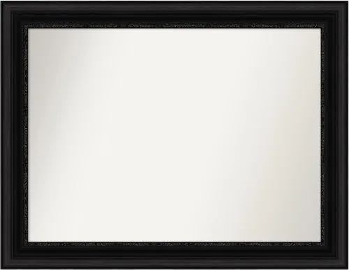 Miniatura 444 de Amanti Art Espejo personalizado, espejo de baño negro puente, espejo de pared o espejo de tocador de baño sobre el fregadero (26 x 26 pulgadas)