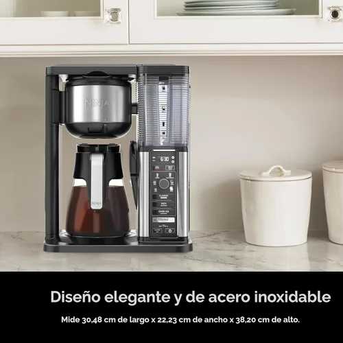 Miniatura 8 de Ninja Cafetera especial Incluye jarra de 10 tazas, espumador plegable, filtro permanente y depósito extraíble, apto para lavavajillas 6 estilos