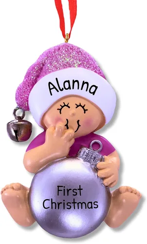 Miniatura 8 de Ornaments by Elves - Adornos de Bola de Navidad Azul Bebé Personalizados 2025 - Bolas Azules Personalizadas para Bebé Niño Decoraciones de Navidad