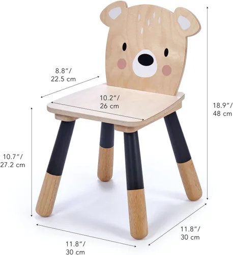 Miniatura 3 de Tender Leaf Toys - Colección de mesa y sillas del bosque - Adorable mesa de juego y sillas de arte para niños tamaño infantil - Hecho