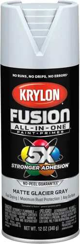 Miniatura 62 de Krylon Fusion - Pintura en aerosol adhesiva todo en uno para uso en interiores y exteriores, 12 onzas, aluminio Icy Grape