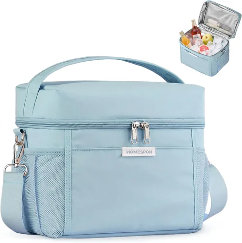 Miniatura 12 de HOMESPON Lonchera para Mujeres y Hombres - Bolsa de almuerzo aislada impermeable, ligera, bolsa enfriadora para el trabajo, picnic, viaje