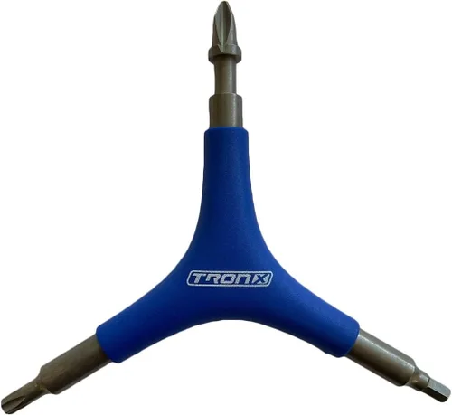 Miniatura 4 de TronX Multi Pro - Herramienta de patinaje de hockey en línea, ruedas giratorias, empujador de rodamientos y extractor, desenrosca cascos, diseñado