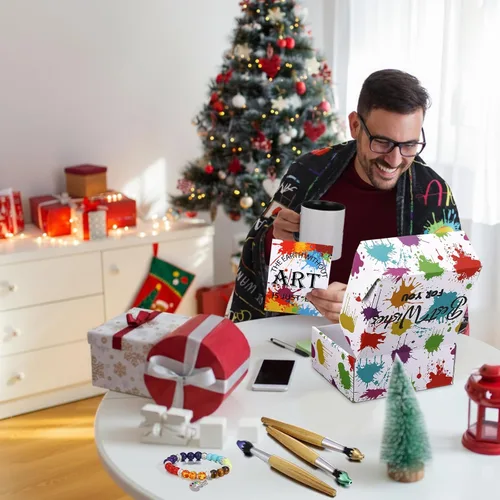 Miniatura 6 de Berlune 11 piezas de regalos de artista de pintura, regalo para profesores de arte, pintor, regalo para mujeres con delantal, taza, manta
