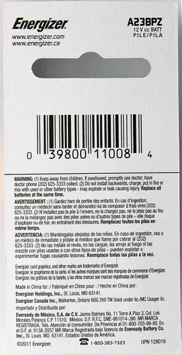 Miniatura 2 de Energizer Batería alcalina A23 12V (1 batería)