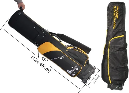 Miniatura 2 de Deluxe Golf Travel Mate CarryOn - Funda para carrito de golf con cerradura TSA y cubierta de protección Convenient 2-in-1 hybrid golf bag and