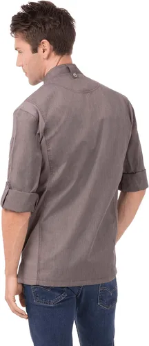 Miniatura 3 de Chef Works Abrigo de chef Hartford para hombre