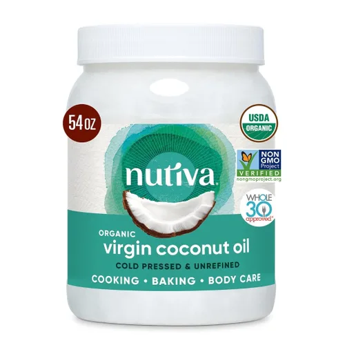 Miniatura 8 de Nutiva, Aceite de coco orgánico, 29 fl oz