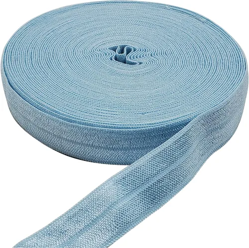 Miniatura 10 de Cinta elástica plegable de 10 yardas, cinta elástica trenzada para cintas para el cabello, disponible en varios colores (gris, 5/8 pulgadas)