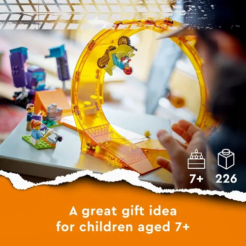 Miniatura 6 de LEGO City Stuntz Smashing Chimpancé Stunt Loop 60338 - Juego de juguetes de construcción para niños, niñas y niños a partir de 7 años (226 piezas)