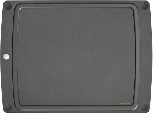 Miniatura 11 de Epicurean Tabla de cortar todo en uno con pies antideslizantes y ranura para jugos, 10 x 7 pulgadas, natural/negro Natura/Negro