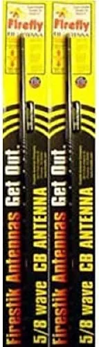 Miniatura 2 de LOTE de 2 Firestik FL4-B 4' Firefly TUNABLE TIP CB Antena de radio (negro)