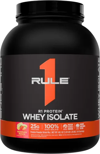 Miniatura 53 de Rule 1 R1 Proteína de suero aislada - con 25g de proteína y 6g de BCAA exclusivamente de fuentes aisladas e hidrolizadas para la recuperación
