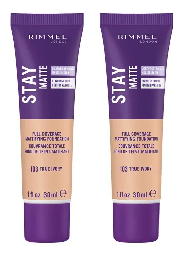 Miniatura 38 de Rimmel London Stay Matte Liquid Mousse - 305 Buff - Base, ligera, control del brillo, sin aceite, 1 oz
