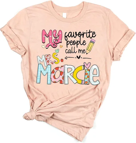 Nazenti - Regalos personalizados para profesores, My Favorite People Call, camisa para profesor, bonita camiseta para profesores, idea de regalo