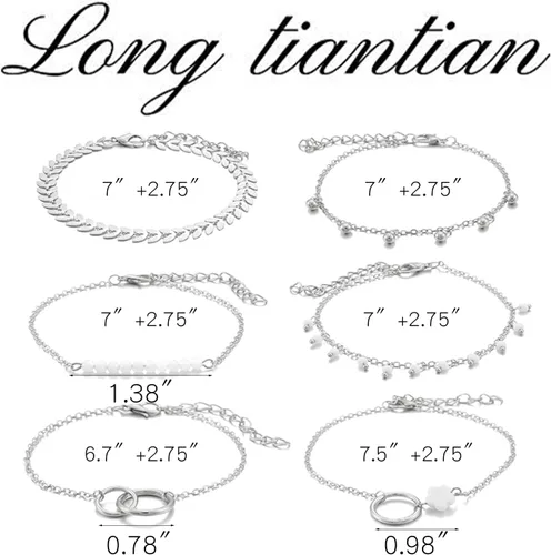 Miniatura 182 de Long tiantian Pulsera de oro gruesa para mujer, pulseras de oro delicadas, pulseras para mujer, pulseras apilables de eslabones de cadena