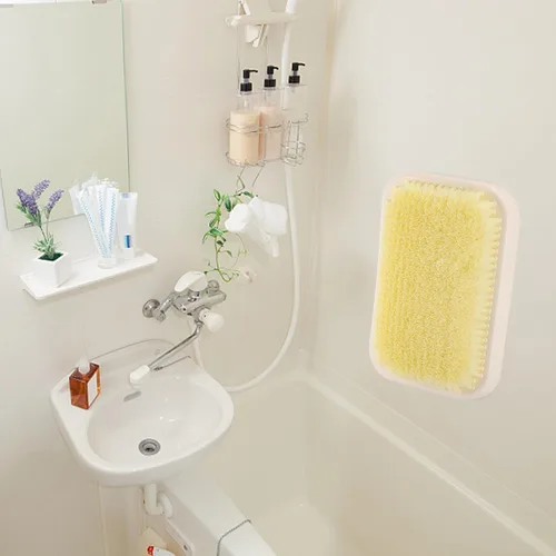 Miniatura 4 de Depurador de espalda montado en la pared para ducha, almohadilla exfoliante grande de baño, cepillo de baño manos libres para hombres y mujeres