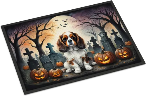 Miniatura 24 de Caroline's Treasures DAC2011MAT - Felpudo de Halloween espeluznante con diseño de Beagle, de 18 x 27 pulgadas, para interiores y exteriores