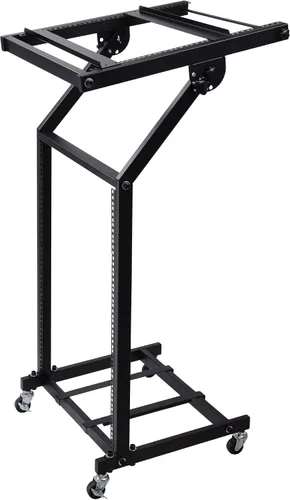 Miniatura 10 de AW, soporte ajustable con ruedas para mezcladora de DJ, equipo de música de estudio, para fiestas, 9U