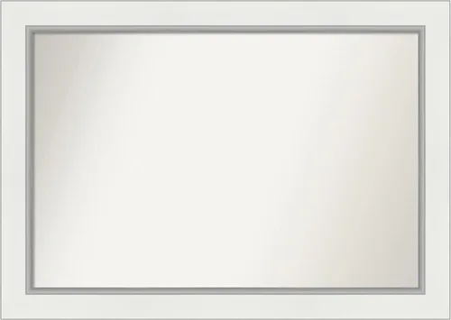 Miniatura 22 de Amanti Art Espejo de pared blanco de 30 x 42 pulgadas, espejo de baño rectangular blanco para decoración de pared de sala de estar, marco Parlor