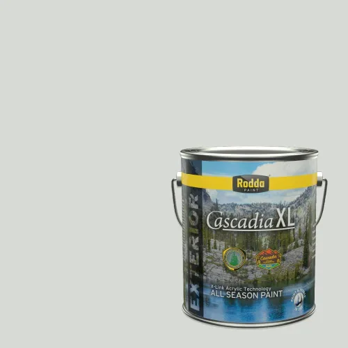 Miniatura 170 de Rodda Paint CASCADIA XL - Pintura e imprimación satinada para exteriores en uno, cuarto de galón, blanco abstracto