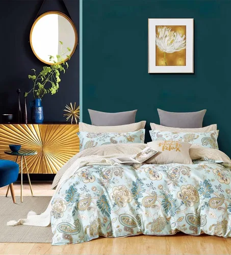 Miniatura 11 de Swanson Beddings Juego de ropa de cama de 2 piezas 100% algodón floral rosado: funda nórdica y una funda de almohada (individual)