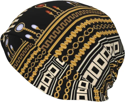 Miniatura 51 de Gorro africano holgado para adultos, tejido elástico, de calavera, gorro de invierno para exteriores para mujeres y hombres