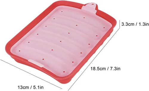 Miniatura 4 de TOPINCN Herramientas de suplemento de jamón para perritos calientes, salchicha de jamón para caja de salchichas, 3 piezas de silicona para rellenos