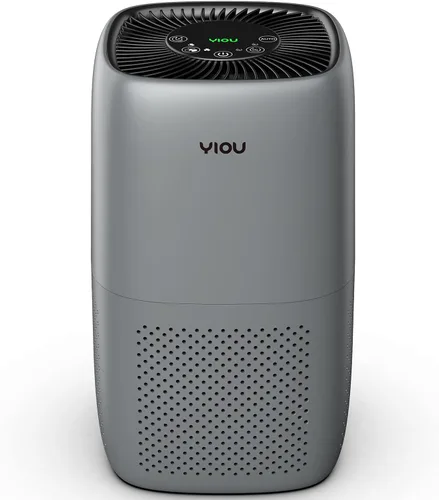 Purificador de aire para el hogar, habitación grande de hasta 547 pies cuadrados, filtro HEPA verdadero H13 para alergias, mascotas, fumadores, Gris