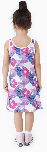 Miniatura 5 de Disney Stitch Princess Frozen Elsa Minnie Mouse - Vestido sin mangas para niñas, vestido acampanado para verano, playa, 2-9 años