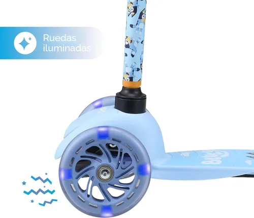 Miniatura 6 de Self Balancing Kick Scooter with Light Up Wheels, Extra Wide Deck, 3 Wheel Platform, Foot Activated Brake, 75 lbs Limit, Kids & Toddlers Girls or