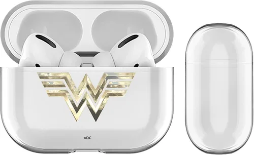 Head Case Designs Producto oficial de Wonder Woman 1984, con logotipo, arte dorado, cubierta de cristal duro transparente compatible con funda de