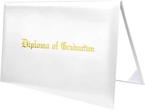 Miniatura 16 de MyGradDay Cubierta de diploma impresa 8.5x11 titular del diploma de graduación cubierta de cuero liso tamaño carta negro