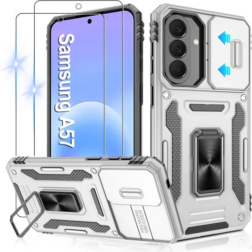 Miniatura 67 de Gritup para Samsung Galaxy S22 Funda con protectores de pantalla HD de 2 paquetes y cubierta deslizante para la cámara, protección contra caídas
