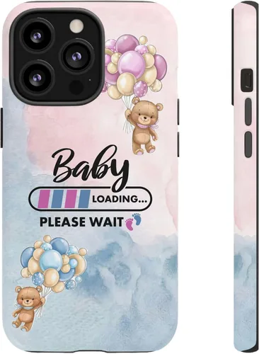 Miniatura 31 de Cute Baby Loading Phone Case for iPhone Models and Variants - Sweet Maternity Phone Cover for Pregnancy Reveal or Baby Shower Matte