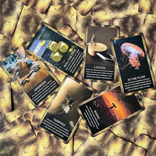 Miniatura 8 de Career Oracle Cards Deck, Money and Life Oracle Cards, Oracle Decks te ayudan a alcanzar metas financieras, así como metas de vida y ambiciones